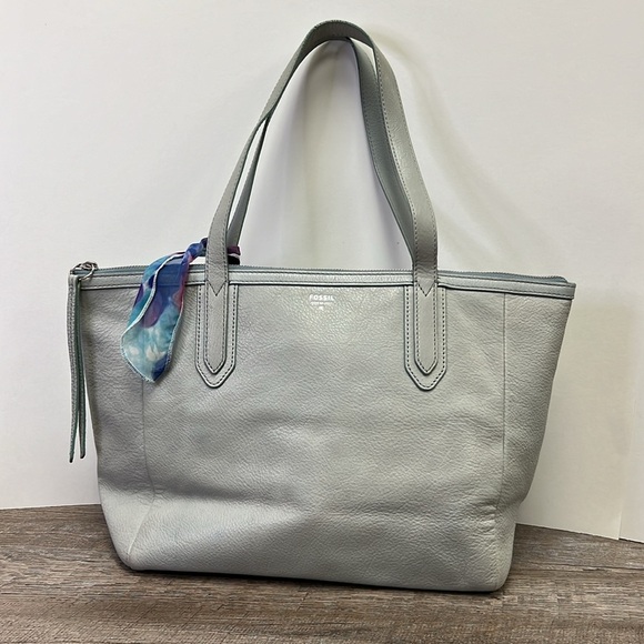 Fossil Sydney Tote -Smokey Blue - Picture 3 of 12